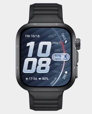 HUAWEI WATCH FIT 5 Pro Black Fluoroelastomer Strap Smartwatch