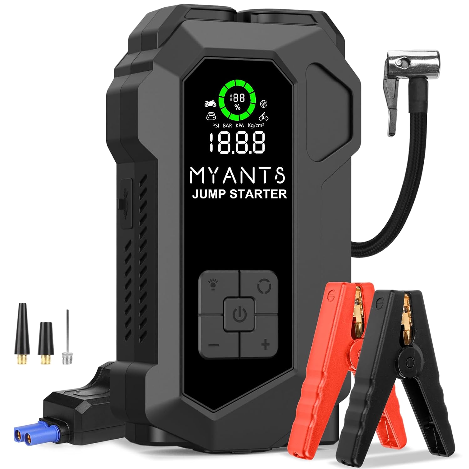 Car Jump Starter and Air Inflator HJ101 Portable Emergency Car Battery Booster