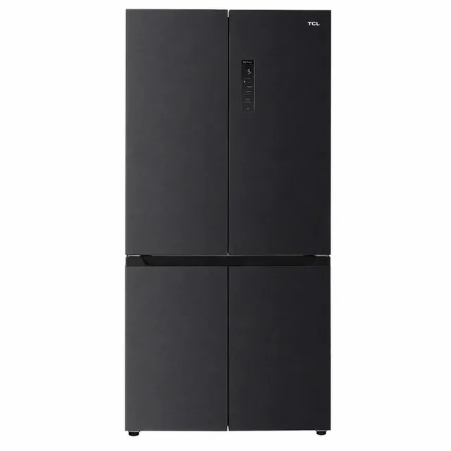 TCL 600L 4 Door Refrigerator Black Inox No Frost Inverter