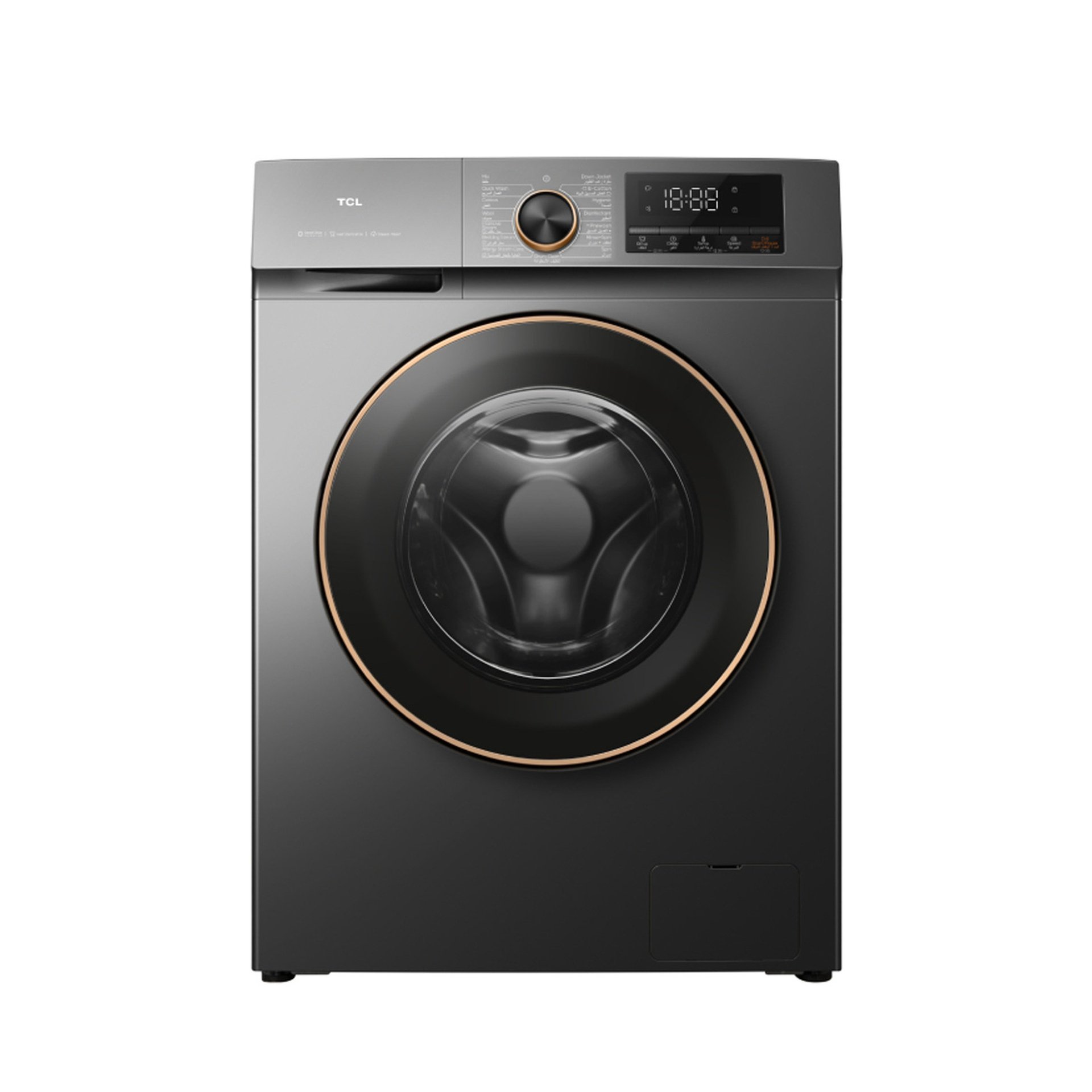 TCL 10KG Front Load Washing Machine – Dark Grey | C2110FLG