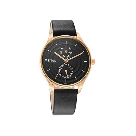 Titan Black Dial Multifunction Watch for Women 2670WL07