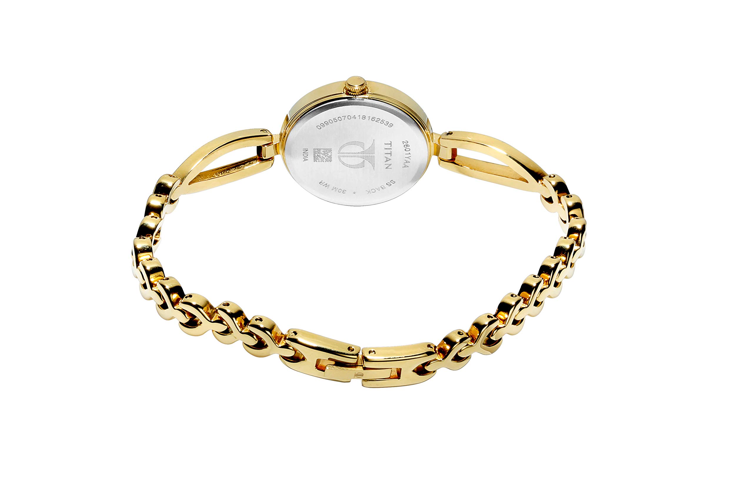 Titan Karishma Champagne Dial Analog Watch for Women 2601YM02