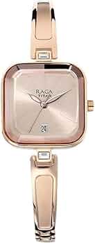 Titan Raga Viva Rose Gold Dial Women Watch With Metal Strap | Elegant Women’s Fashion Watch