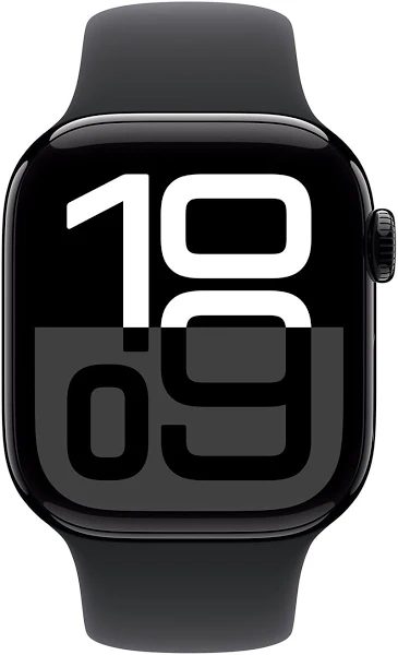 Apple Watch Series 10 42mm Jet Black Aluminum Black Sport Band Cellular (MWX73QA/A)