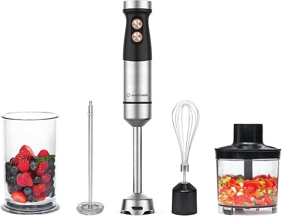 Nutricook NC-HB100 Hand Blender 1200W | Powerful Multi-Purpose Hand Mixer