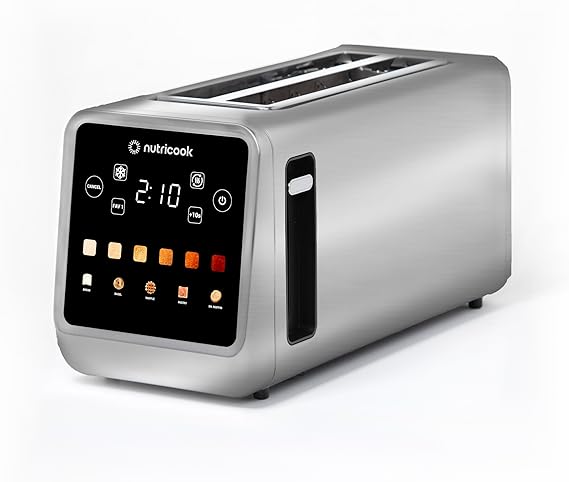 Nutricook NC-TS401 Digital Toaster 4-Slice | Smart LED Toaster with Dual Controls