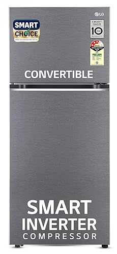 LG GN-B422PQGB 400L Double Door Refrigerator | Smart Inverter | Silver / Dark Graphite