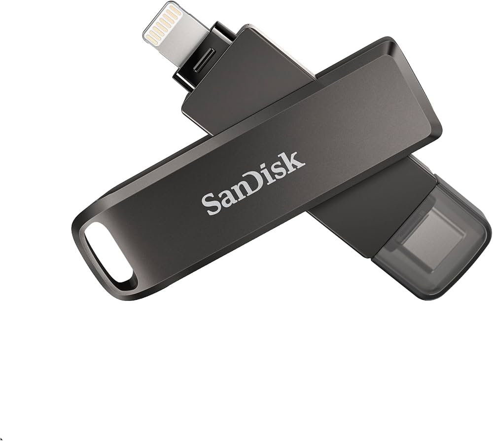 SanDisk iXpand Flash Drive Luxe 64GB | USB Type-C & Lightning Connector | 90MB/s