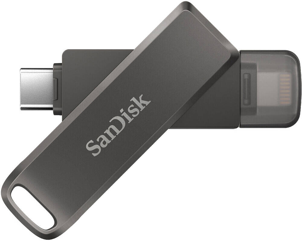 SanDisk iXpand Flash Drive Luxe 256GB | USB Type-C & Lightning Connector | 90MB/s