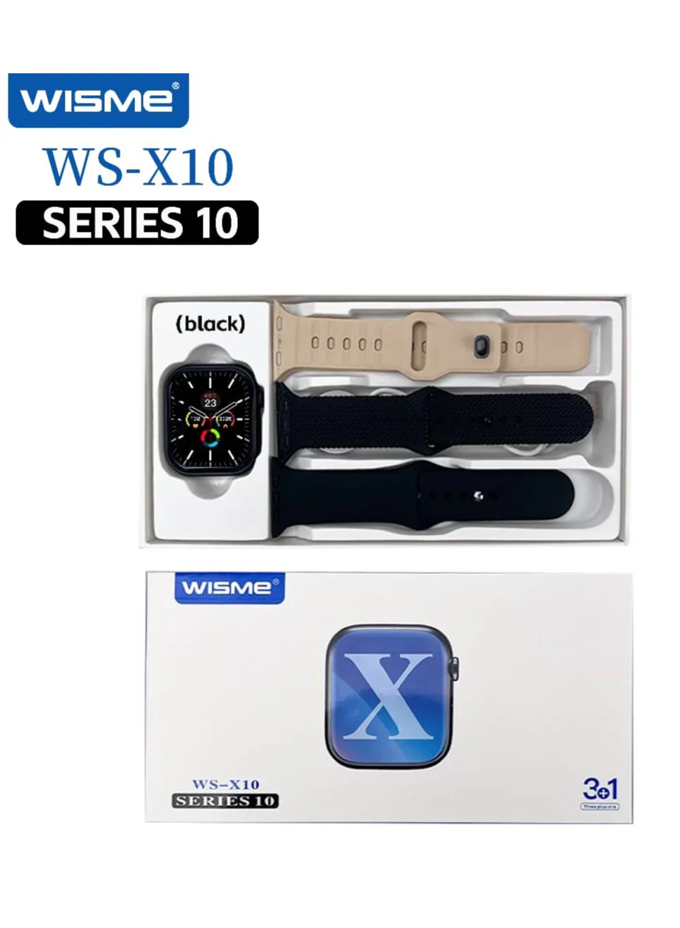 WISME WS-X10 Smart Watch with Full Touch Display, Fitness Tracking & Long Battery Life