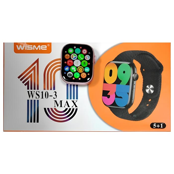 WISME WS10-3MAX Smart Watch with Large HD Display, Health Monitoring & Bluetooth Calling