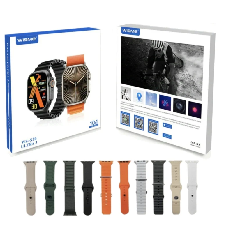 WISME WSX-20 Smart Watch with 2.1" HD Display, Bluetooth Calling & Health Tracking