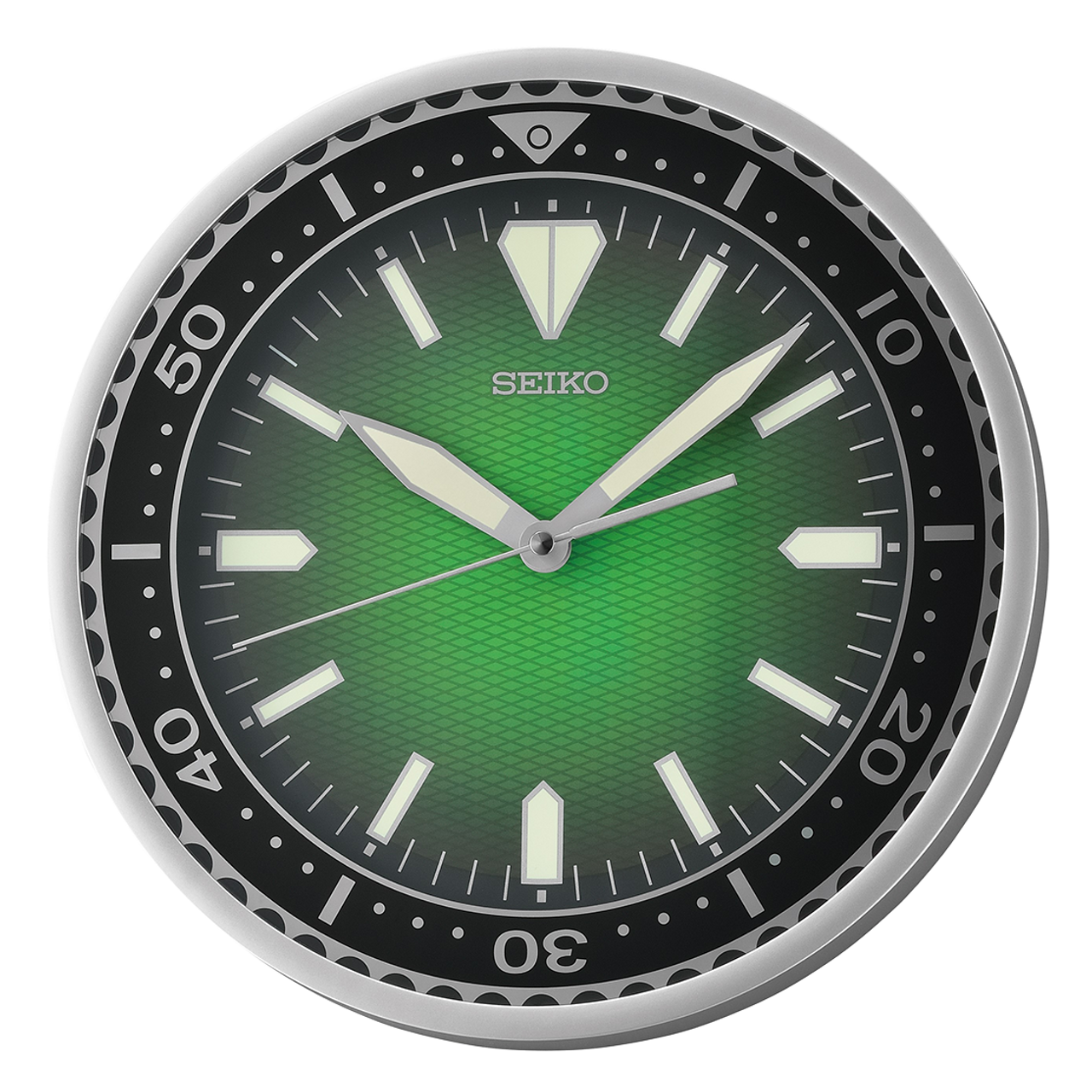 Seiko QXA791SL Wall Clock | 30cm | Quiet Sweep | Lumibrite Hands