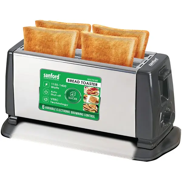 Sanford Bread Toaster 4 Slice 1150–1400W SF5751BT-BS