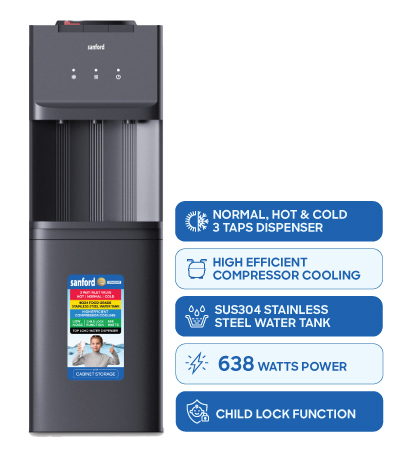 Sanford Water Dispenser With Cabinet SF1403WD BS