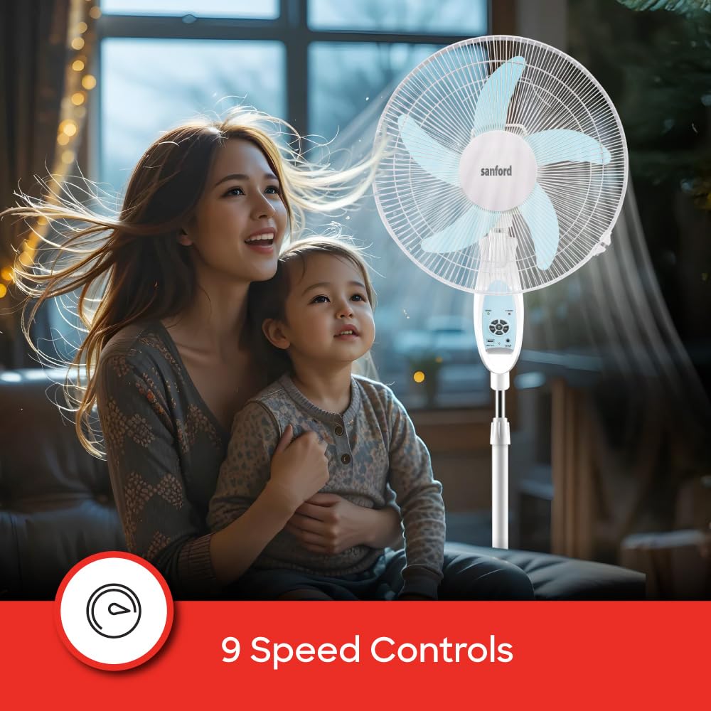 Sanford Rechargeable Stand Fan 18" SF6600RSFN