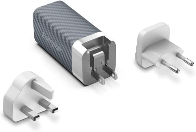 Energizer A65MU Silver 65W US Wall Charger