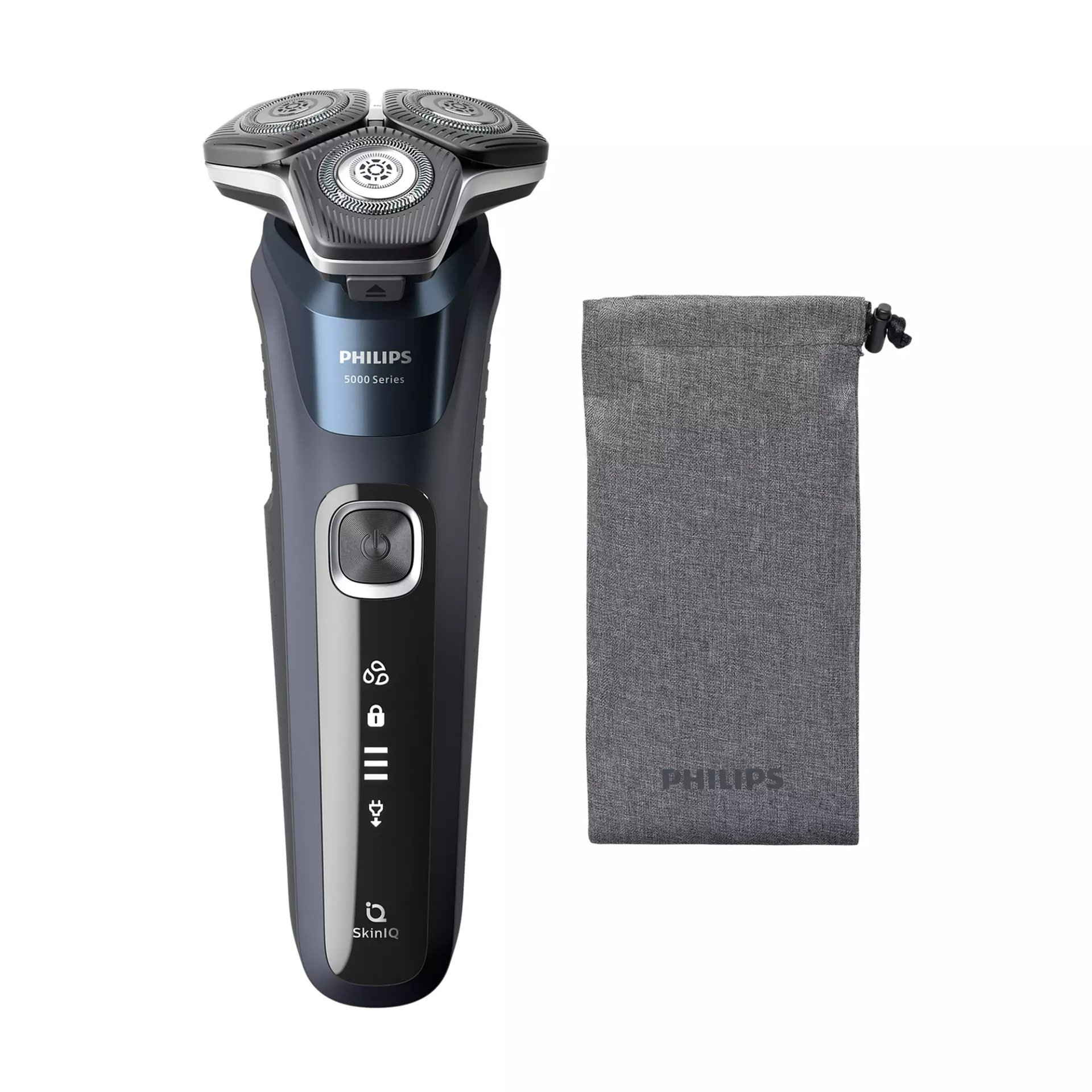 Philips Male Shaver S5885/10 with Pouch – Wet & Dry Electric Shaver