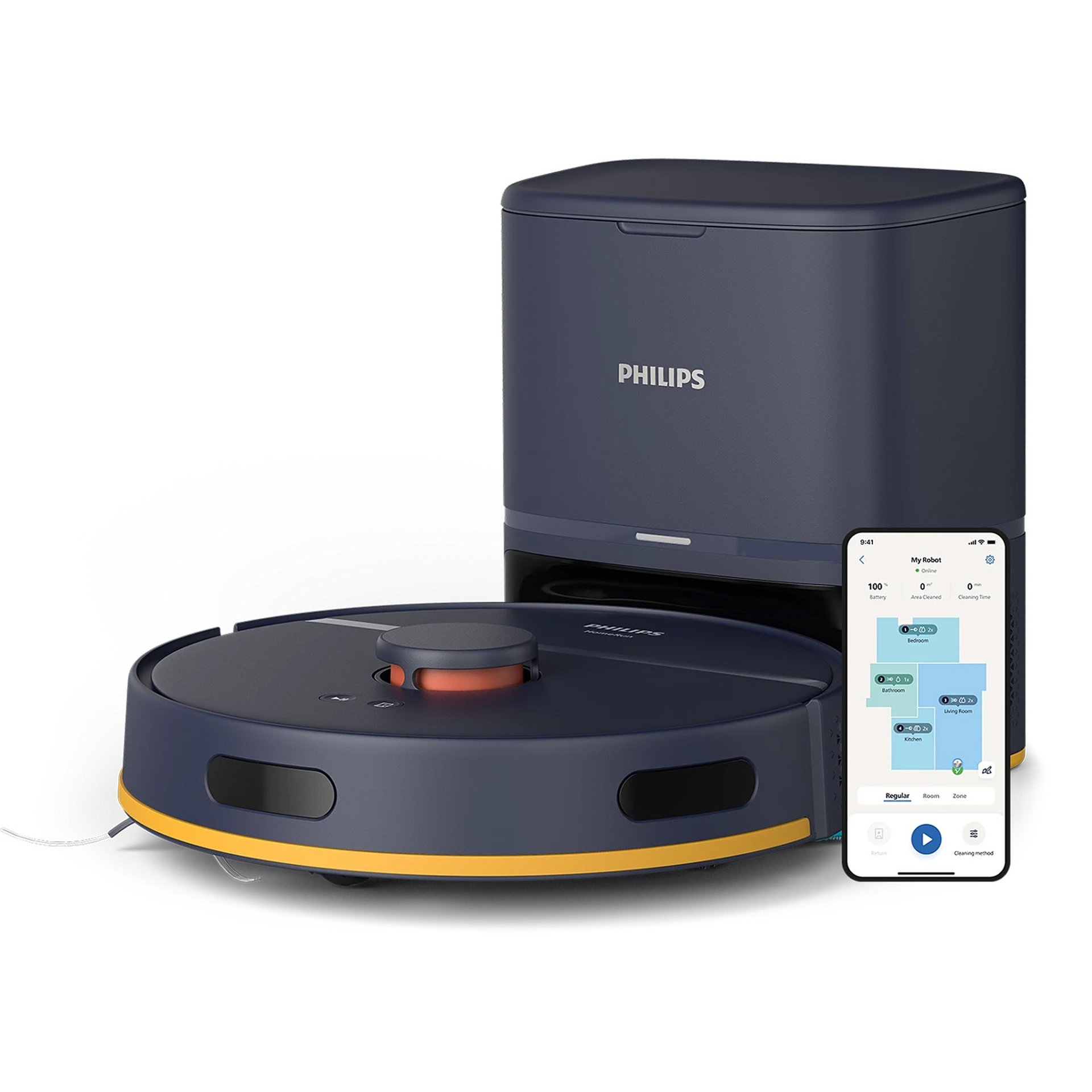 Philips XU2100/15MEA Robot Vacuum Cleaner – Black