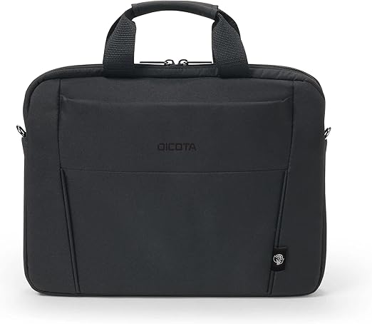 DICOTA Eco Slim Case Base 15–15.6" – Eco-Friendly Laptop Bag, Black (D31308-RPET)