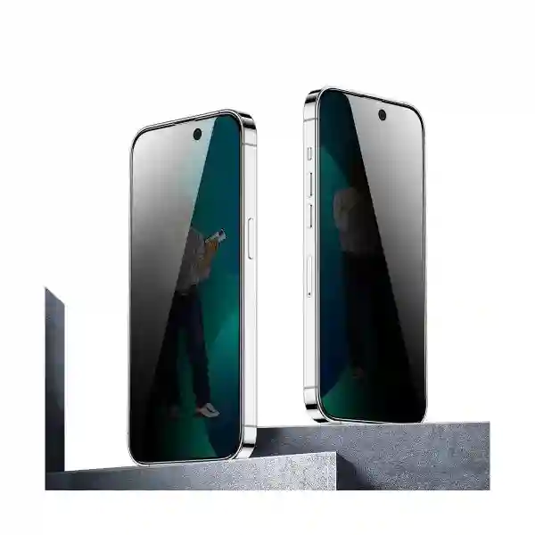 Green Steve Privacy A/B Screen Protector for iPhone 14 Pro / 14 Pro Max
