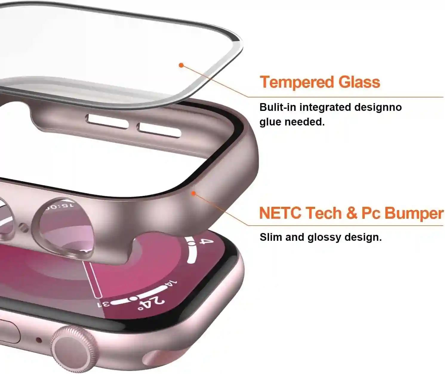 ANTIBROKEN Clear Screen Protector for 46mm Smartwatch