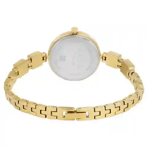 Titan Raga Viva Silver Dial Analog with Date Golden Metal Strap Watch for Women | Elegant Festive Watch