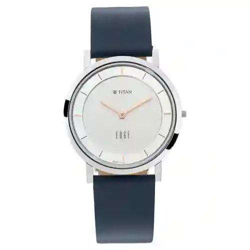 Titan Quartz Analog White Dial Leather Strap Watch for Men | Titan Qatar