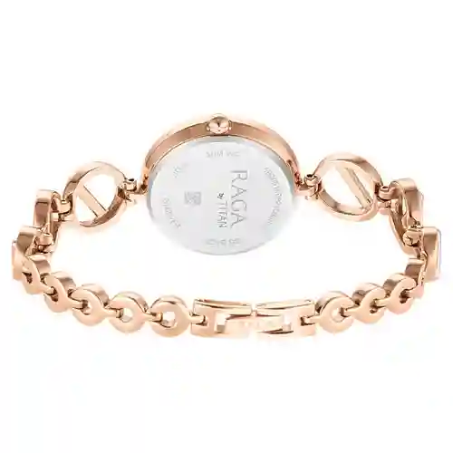 Titan Raga Viva Rose Gold Dial Women Watch With Metal Strap | Elegant Women’s Timepiece