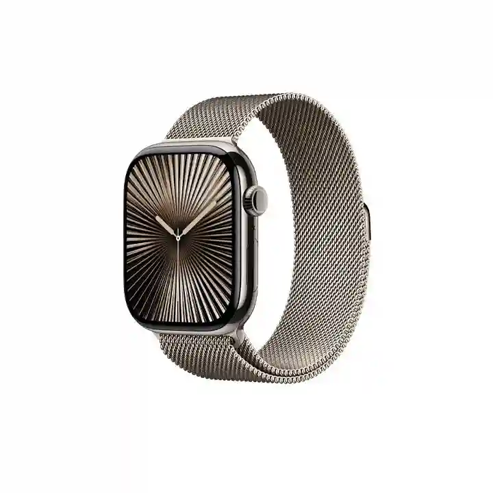 Apple Watch 46mm Natural Milanese Loop M/L - Premium Stainless Steel Strap | Qatar | MXMQ3ZM/A
