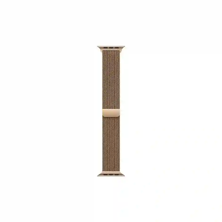 Apple Watch 46mm Gold Milanese Loop M/L - Premium Stainless Steel Strap | Qatar | MXMR3ZM/A