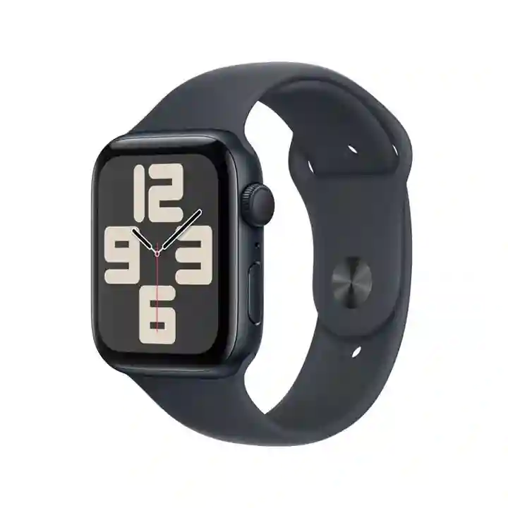 Apple Watch SE (2nd Gen) 44mm Midnight Aluminum Midnight Sport Band GPS (MXEJ3QA/A) | Apple Watches Qatar