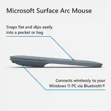 Microsoft Surface Arc Mouse Bluetooth Light Grey | Qatar