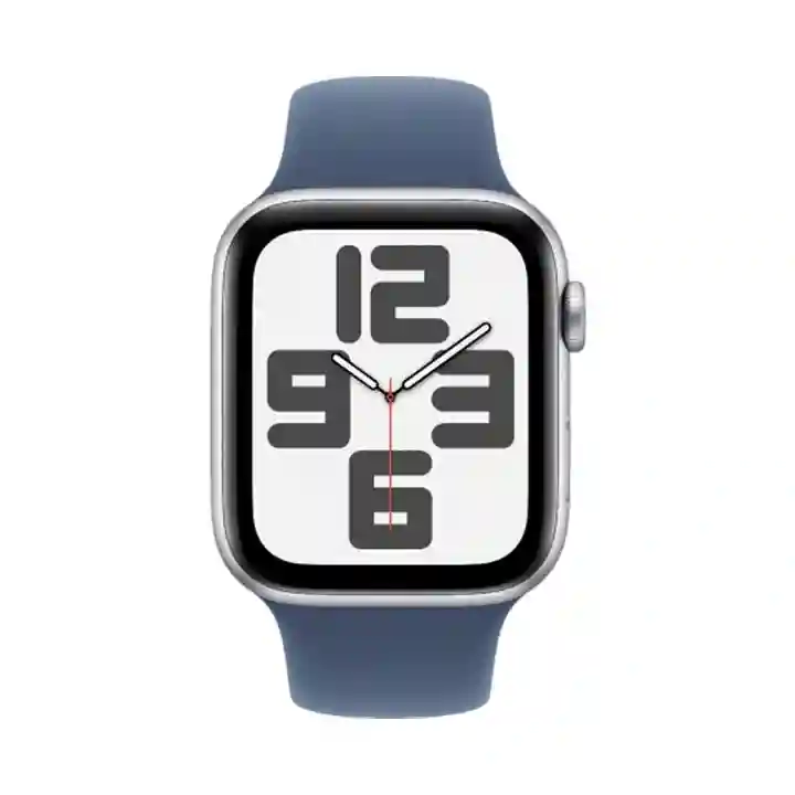 Apple Watch SE (2nd Gen) 44mm Silver Aluminium with Starlight Sport Band (GPS) | Qatar