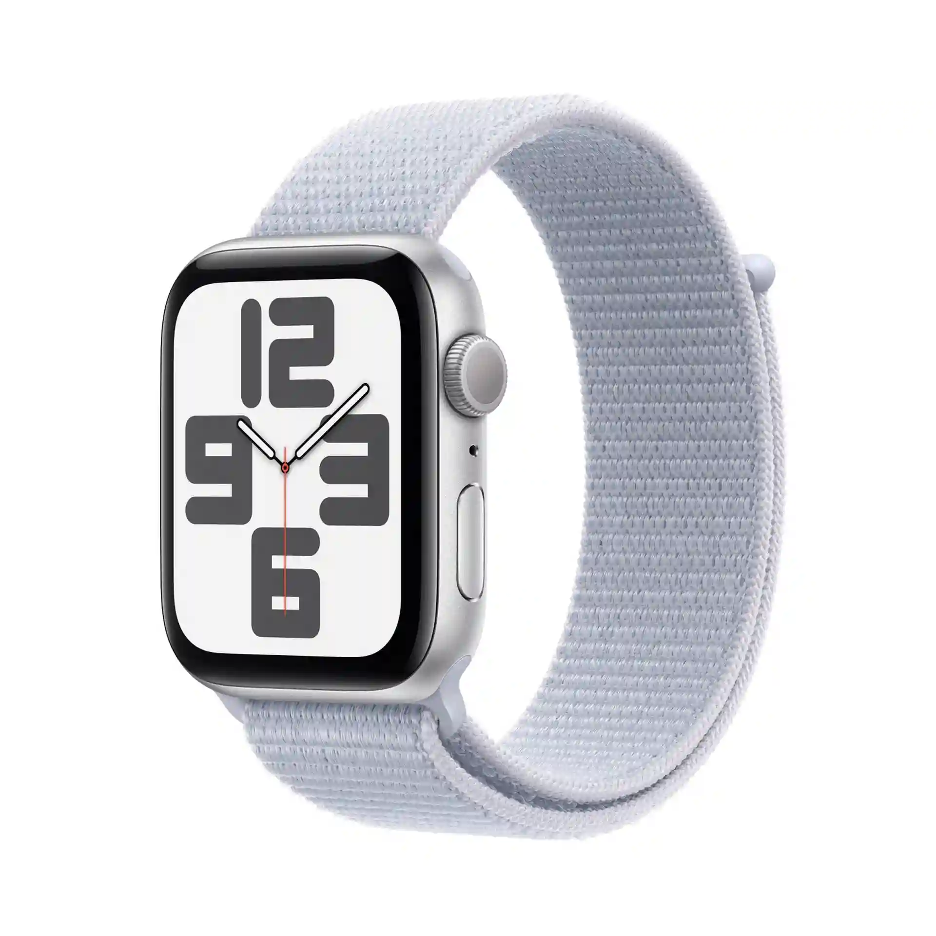 Apple Watch SE (2nd Gen) 44mm Silver Aluminium with Blue Sport Loop (GPS) | Qatar – MXET3QA/A
