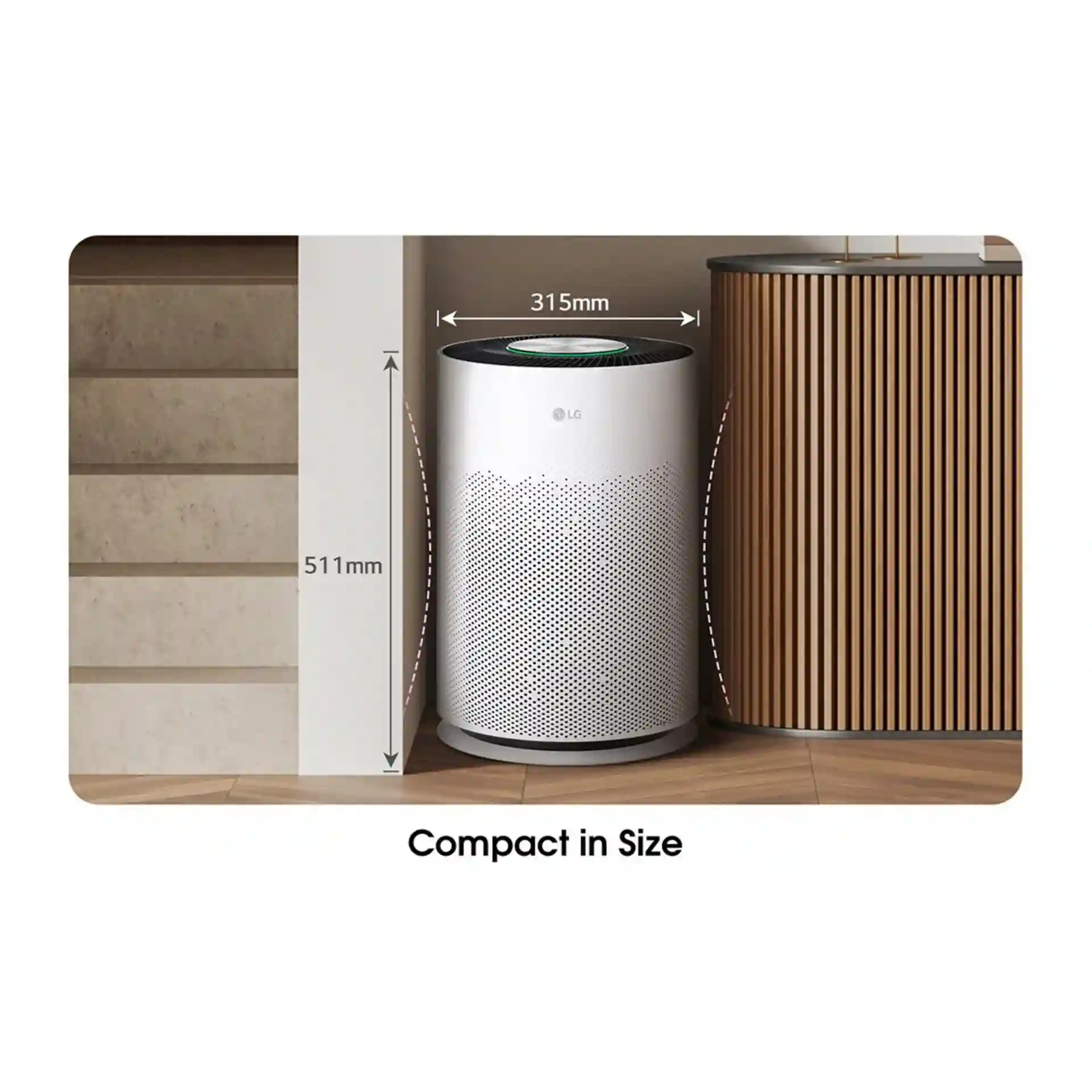 LG Air Purifier AS60GHWG0 | 360° Purification • PM1.0 Sensor • ThinQ WiFi