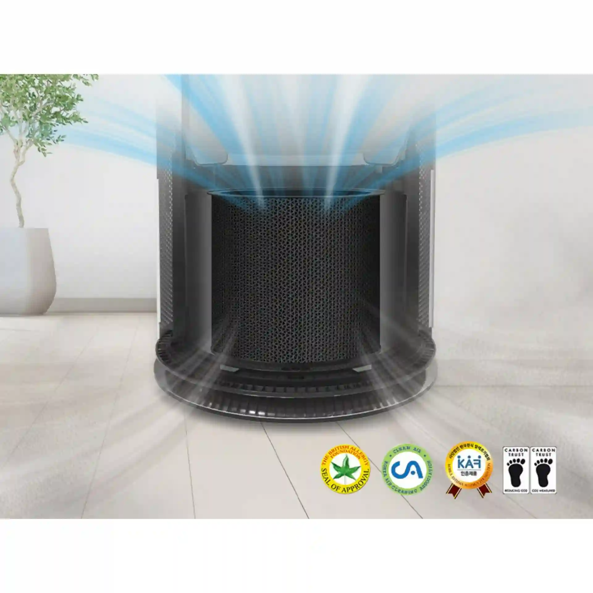 LG Air Purifier AS65GDWH0 | PuriCare 360° • 61 m² Coverage • HEPA H13 • ThinQ