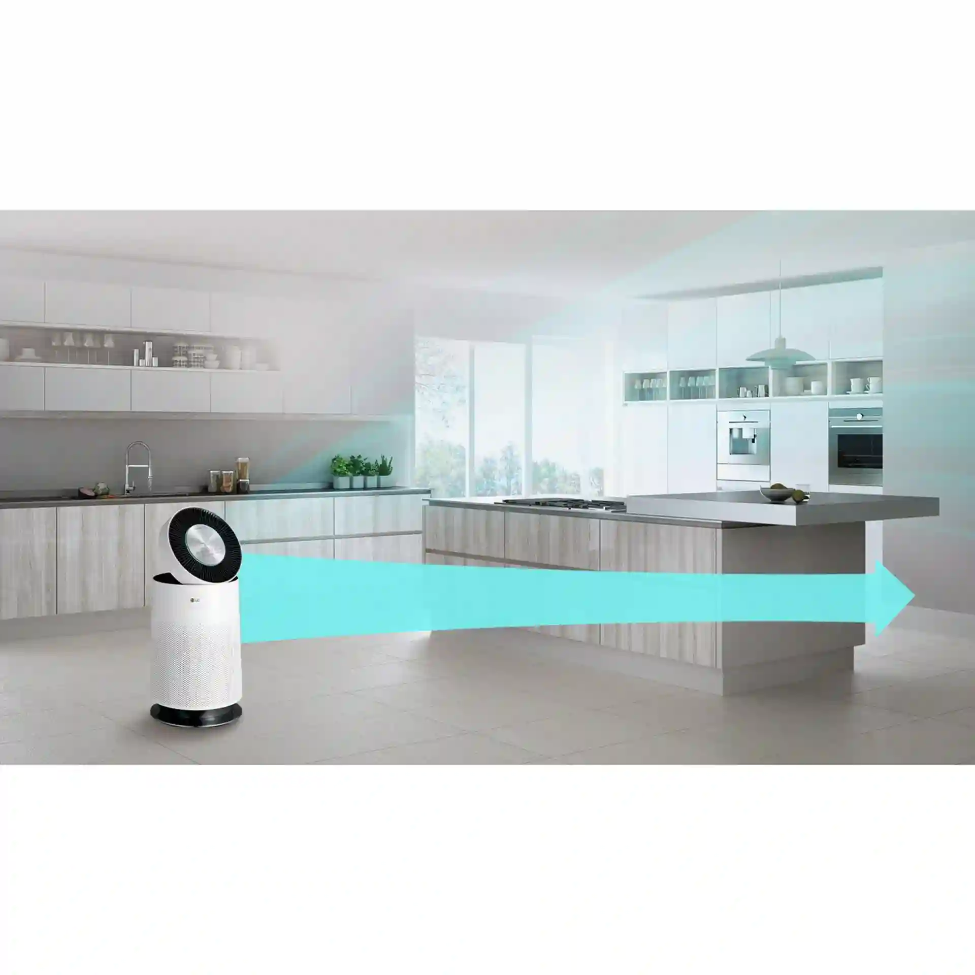 LG Air Purifier AS65GDWH0 | PuriCare 360° • 61 m² Coverage • HEPA H13 • ThinQ