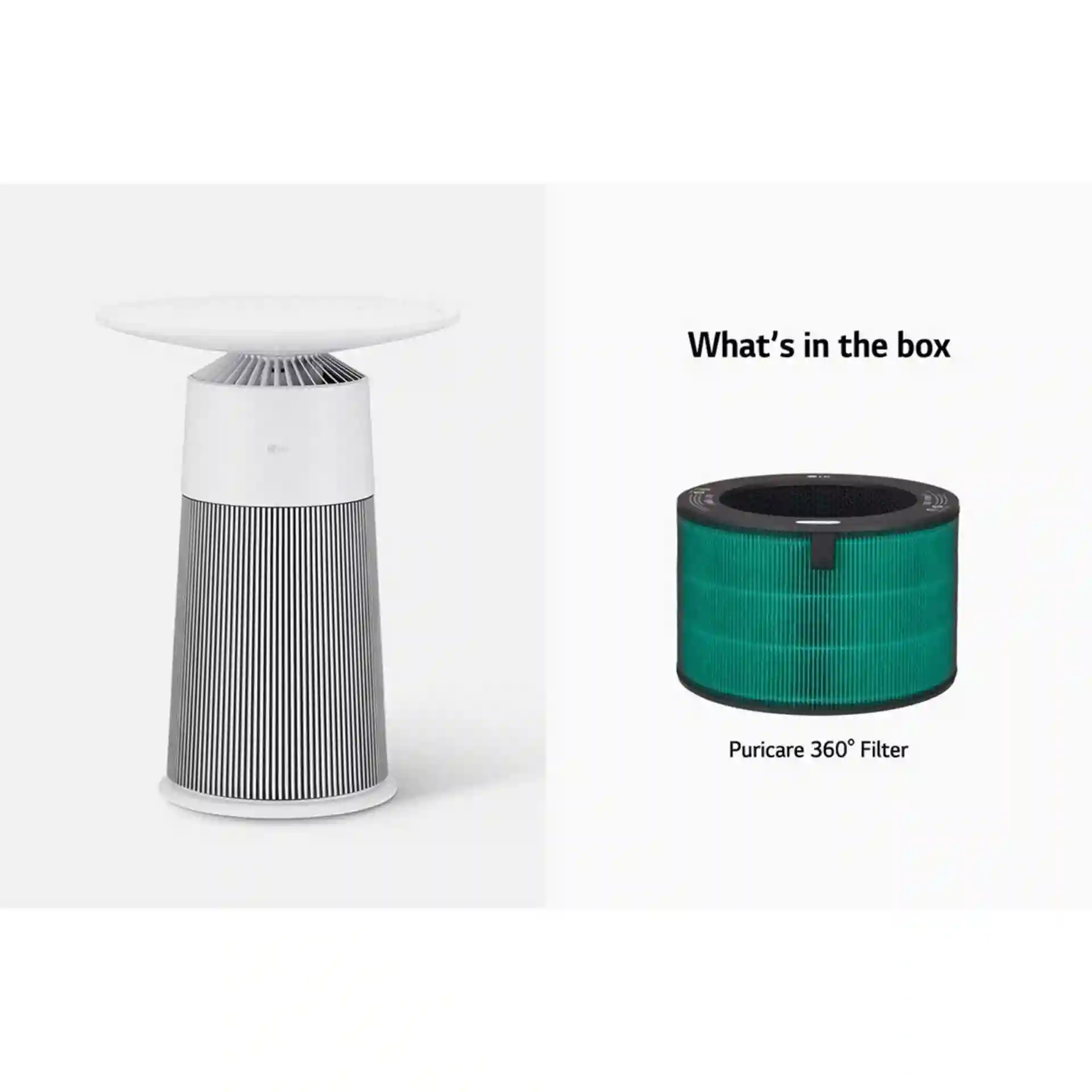 LG Air Purifier AS20GPHK0 | AeroFurniture 360° HEPA • UVnano • Wireless Charging