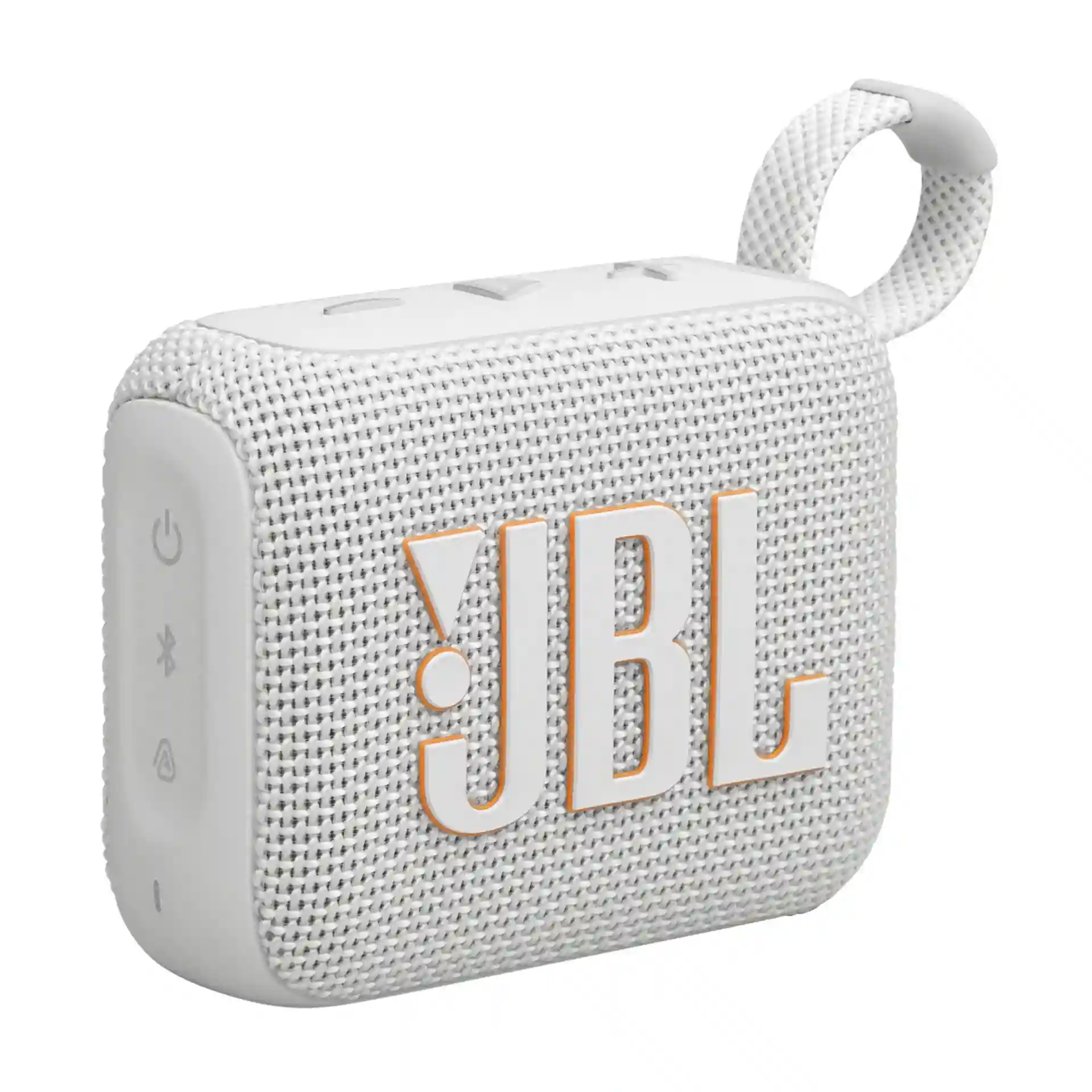 JBL Go 4 White Ultra-Portable Waterproof Bluetooth Speaker | Clean Look & Powerful Sound
