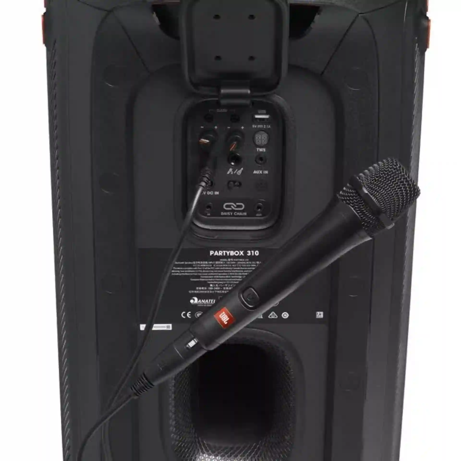 JBL PBM100 Black Wired Microphone | Dynamic Vocal Mic for PartyBox Speakers | Qatar