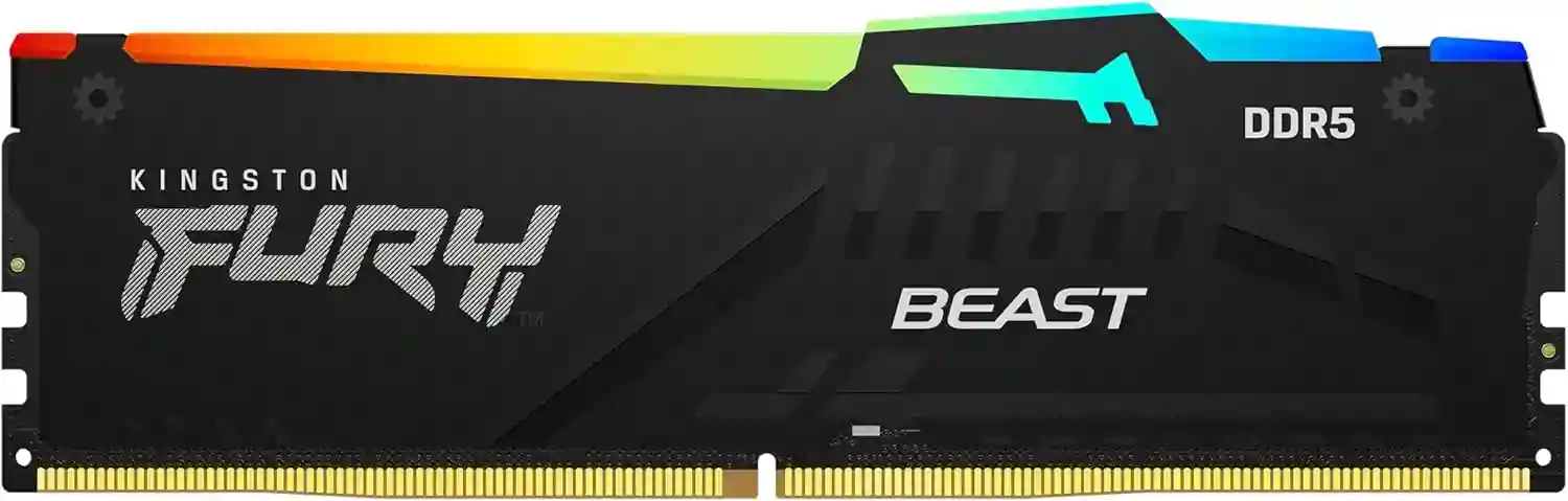 Kingston FURY Beast Black RGB EXPO DDR5 64GB (2x32GB) 6000MHz Desktop Memory