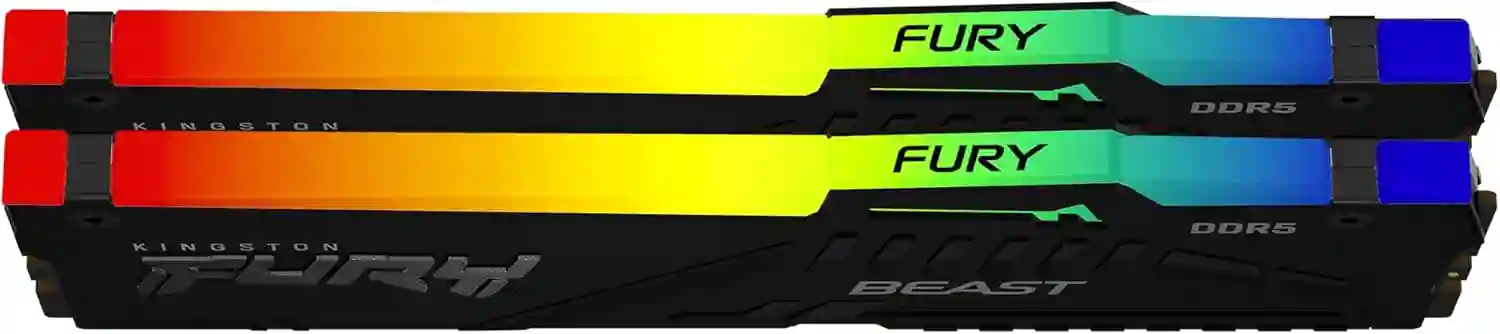 Kingston FURY Beast Black RGB EXPO DDR5 64GB (2x32GB) 6000MHz Desktop Memory