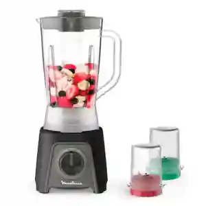 Moulinex Blendeo LM2CR8M1 | 450W | 1.5L Jar | Grinder & Chopper | Extra Jar | Black | Made in Egypt