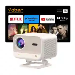 Yaber L2 Plus LCD Projector 700 ANSI Lumens, 1080P, JBL Dolby, Auto Focus & Keystone