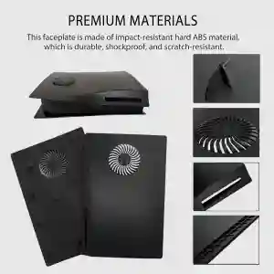 PS5 Console Replacement Shell Black | Protective & Stylish Faceplate