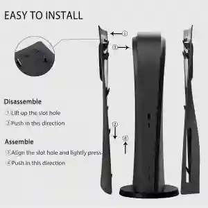 PS5 Console Replacement Shell Black | Protective & Stylish Faceplate