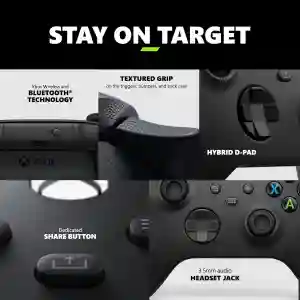 Xbox One Wireless Controller Carbon Black | Precision Gaming Joystick