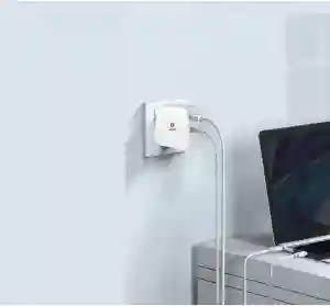 Power Station PD AC-Charger 65W Fast Charging Adapter – White (SM-AC-PH65W-WHI)