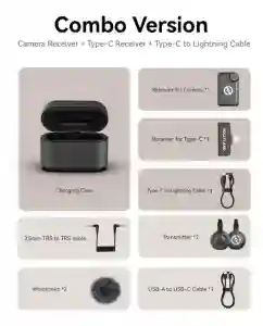 Hollyland Lark M2 S Wireless Microphone | Compact Lavalier Mic for Camera, Phone & PC